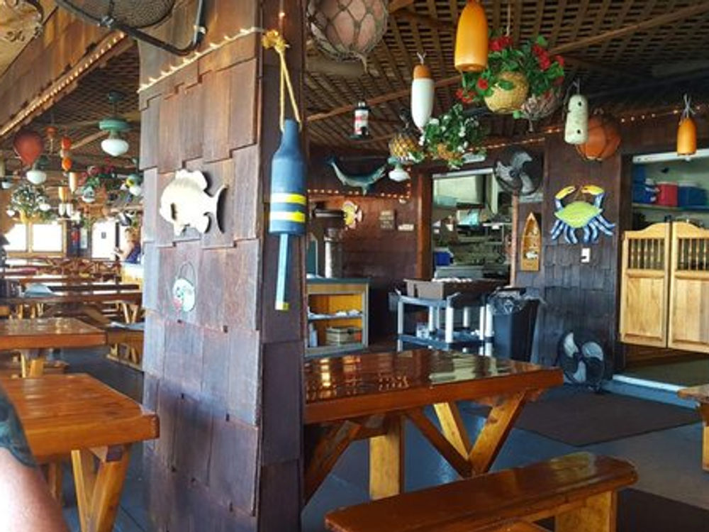Carmen's picnic-table dining room