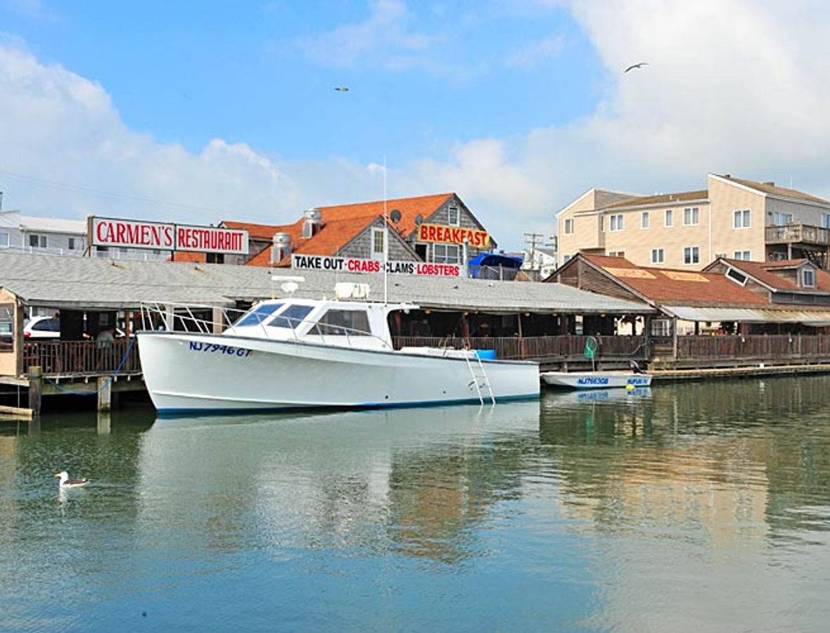 Carmen's waterfront seen from the bay
